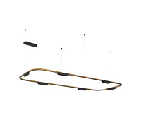 VK LEADING LIGHT VK/04715/PE/D/GDB/W/163 CORE 38W 3000K GOLD/BLACK PENDANT LAMP
