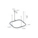 VK LEADING LIGHT VK/04715/PE/D/B/W/63 CORE 25W 3000K BLACK PENDANT LAMP VK LEADING LIGHT VK/04715/PE/D/B/W/63 CORE 25W 3000K BLACK PENDANT LAMP