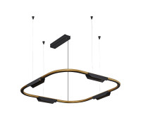 VK LEADING LIGHT VK/04715/PE/D/GDB/W/63 CORE 25W 3000K GOLD/BLACK PENDANT LAMP