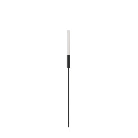 VK LEADING LIGHT VK/04716/B/W/80 MIM 1W 3000K BLACK GARDEN BOLLARD LAMP IP65