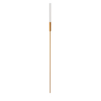 VK LEADING LIGHT VK/04716/BS/W/120 MIM 1W 3000K BRASS GARDEN BOLLARD LAMP IP65