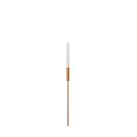 VK LEADING LIGHT VK/04716/BS/W/60 MIM 1W 3000K BRASS GARDEN BOLLARD LAMP IP65