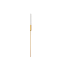 VK LEADING LIGHT VK/04716/BS/W/80 MIM 1W 3000K BRASS GARDEN BOLLARD LAMP IP65