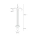 VK LEADING LIGHT VK/04731/RB/WW ROSE 3x4.5W 2700K RUST BROWN GARDEN BOLLARD LAMP IP65 VK LEADING LIGHT VK/04731/RB/WW ROSE 3x4.5W 2700K RUST BROWN GARDEN BOLLARD LAMP IP65