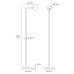 VK LEADING LIGHT VK/04732/FL/GD/W AIRA 5.6W 3000K GOLD FLOOR LAMP VK LEADING LIGHT VK/04732/FL/GD/W AIRA 5.6W 3000K GOLD FLOOR LAMP