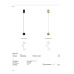 LED пендел VK LEADING LIGHT VK/04732/PE/B/W AIRA 5.6W 3000K BLACK PENDANT LAMP LED пендел VK LEADING LIGHT VK/04732/PE/B/W AIRA 5.6W 3000K BLACK PENDANT LAMP