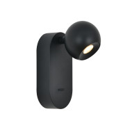 VK LEADING LIGHT VK/04732/WA/B/W AIRA 5.6W 3000K BLACK WALL LAMP