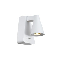 VK LEADING LIGHT VK/04733/WA/W/W TREK 6W 3000K WHITE WALL LAMP