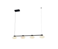 VK LEADING LIGHT VK/04734/PE/B/W/4 DIVA 27W 3000K BLACK PENDANT LAMP
