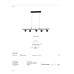 LED пендел VK LEADING LIGHT VK/04735/PE/B/W POP 28W 3000K BLACK PENDANT LAMP