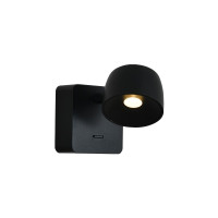 LED аплик с ключ VK LEADING LIGHT VK/04735/WA/B/W POP 5.8W 3000K BLACK WALL LAMP LED аплик с ключ VK LEADING LIGHT VK/04735/WA/B/W POP 5.8W 3000K BLACK WALL LAMP