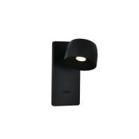 LED аплик с ключ и USB изход VK LEADING LIGHT VK/04735/WA/B/W/USB POP 5.8W 3000K BLACK WALL LAMP LED аплик с ключ и USB изход VK LEADING LIGHT VK/04735/WA/B/W/USB POP 5.8W 3000K BLACK WALL LAMP