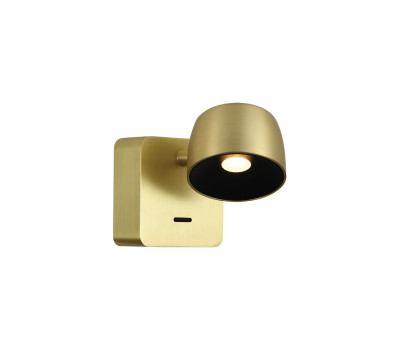 LED аплик с ключ VK LEADING LIGHT VK/04735/WA/GD/W POP 5.8W 3000K GOLD WALL LAMP