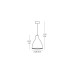 Пендел VK LEADING LIGHT VK/09063/TC REMY 1 x E27 TERRACOTTA PENDANT LAMP