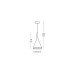 Пендел VK LEADING LIGHT VK/09066 REMY 1 x E27 WHITE PENDANT LAMP