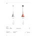 Пендел VK LEADING LIGHT VK/09066 REMY 1 x E27 WHITE PENDANT LAMP