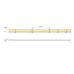 VK LEADING LIGHT VK/24/COBW/940/528 LED COB STRIP 528 leds/m 14W 4000K 24V DC IP65