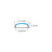 VK LEADING LIGHT VK/34/AL/W/FLEX GREY COLOUR SURFACE MOUNTING FLEXIBLE PROFILE WITH OPAL DIFFUSER 2000mm VK LEADING LIGHT VK/34/AL/W/FLEX GREY COLOUR SURFACE MOUNTING FLEXIBLE PROFILE WITH OPAL DIFFUSER 2000mm