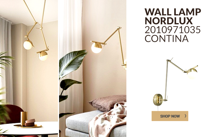 Functional wall lamp with switch