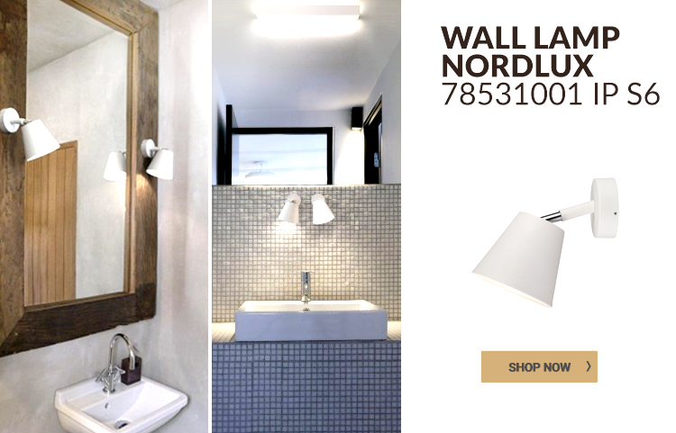 Elegant bathroom wall lamp
